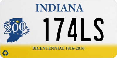 IN license plate 174LS