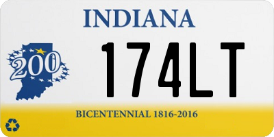 IN license plate 174LT