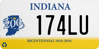 IN license plate 174LU