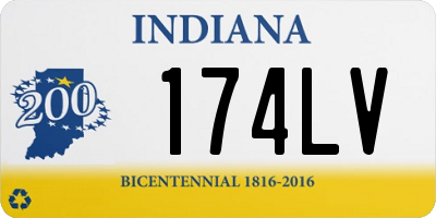 IN license plate 174LV