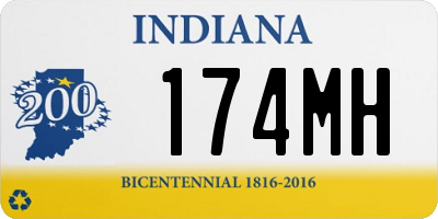 IN license plate 174MH