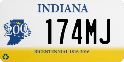 IN license plate 174MJ