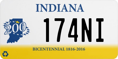 IN license plate 174NI