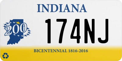 IN license plate 174NJ