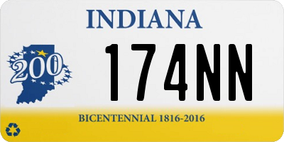 IN license plate 174NN