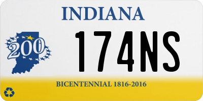 IN license plate 174NS