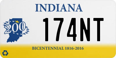 IN license plate 174NT