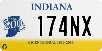 IN license plate 174NX