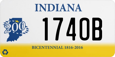 IN license plate 174OB