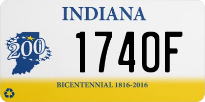 IN license plate 174OF