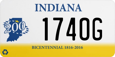 IN license plate 174OG