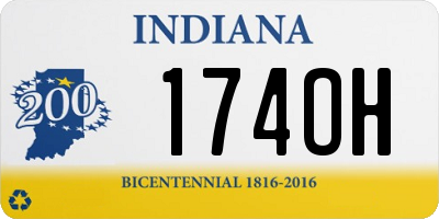 IN license plate 174OH