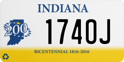 IN license plate 174OJ