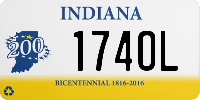 IN license plate 174OL