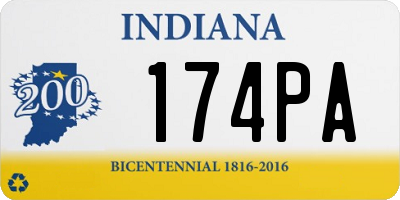 IN license plate 174PA