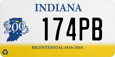 IN license plate 174PB