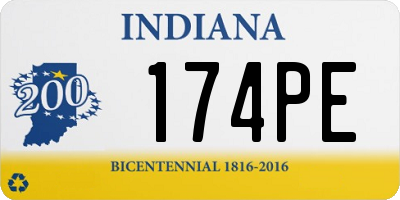 IN license plate 174PE