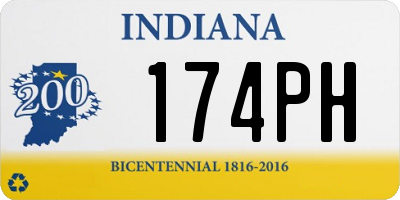 IN license plate 174PH