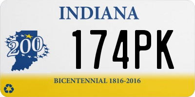 IN license plate 174PK