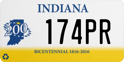 IN license plate 174PR