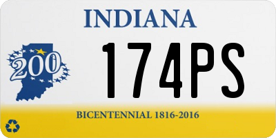 IN license plate 174PS