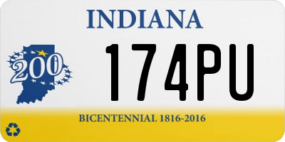 IN license plate 174PU