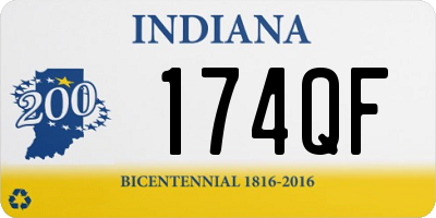 IN license plate 174QF