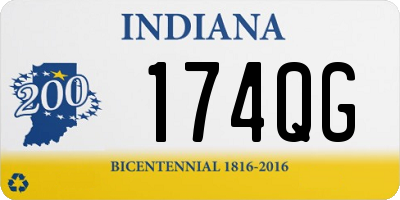 IN license plate 174QG