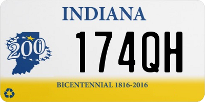 IN license plate 174QH