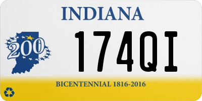 IN license plate 174QI