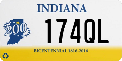 IN license plate 174QL