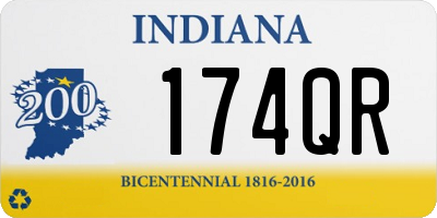 IN license plate 174QR