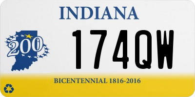 IN license plate 174QW