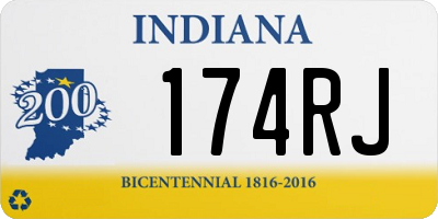 IN license plate 174RJ