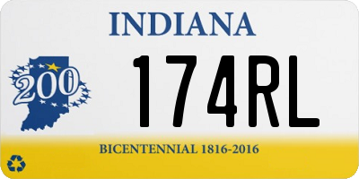 IN license plate 174RL
