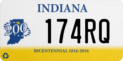 IN license plate 174RQ