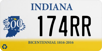 IN license plate 174RR