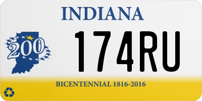 IN license plate 174RU