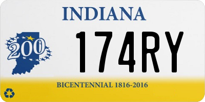IN license plate 174RY