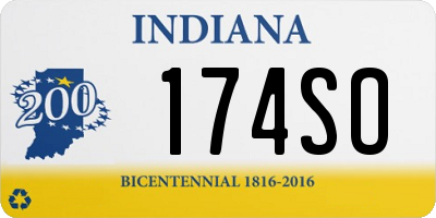 IN license plate 174SO