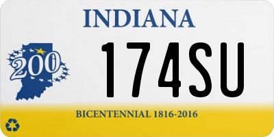 IN license plate 174SU