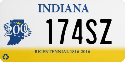 IN license plate 174SZ