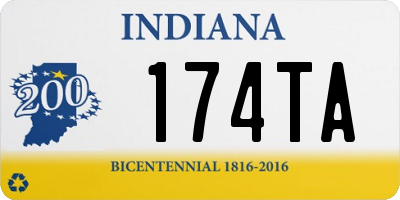 IN license plate 174TA