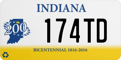 IN license plate 174TD