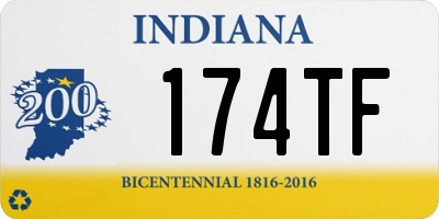 IN license plate 174TF