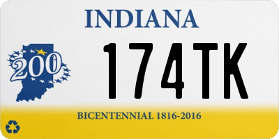 IN license plate 174TK