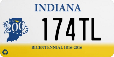 IN license plate 174TL