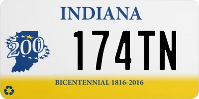 IN license plate 174TN