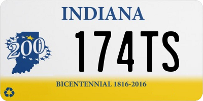IN license plate 174TS