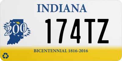 IN license plate 174TZ